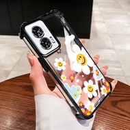 YBD Phone Case For Motorola Moto Edge 50 Fusion G60 G60S G40 Fusion Big Daisy Smiling Face Flower An