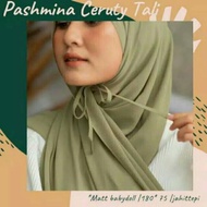 Pashmina Tali Sage Green || Pahsmina Diamond Strap Sage || Pashmina Sage || Pashmina Ceruty Tali Sag