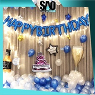 SAO - 5508 Happy Birthday Balloon Package Party Balloon/ Happy Birthday Balloon/ Set Rainbow Balloon