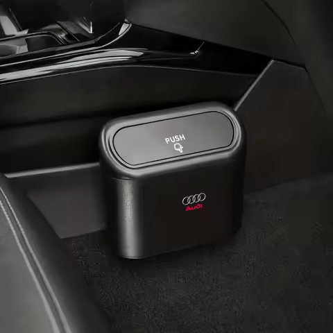 2025 Hot Portable car trash can, hanging car trash bin For Audi A4 A3 A5 A6 A7 A8 Q3 Q5 Q7 Q8 B5 B6 