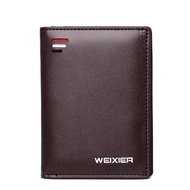 Beg Duit Duit Lelaki Men Short Wallet Leather Wallet Zipper Wallets Multi-card Holder Money Clip Dompet Berzip