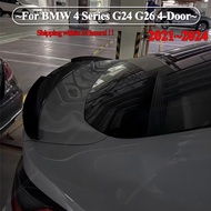 M4 Style For BMW 4 Series G24 G26 420i 430i i4 M50 4-Door Gran Coupe 2021-2024 Rear Bumper Lip Trunk