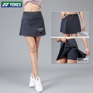 Yonex Skirt 2023 New Yoga Skirt Women's Quick Drying Pants Skirt Anti Shining Tennis Skirt Badminton Skirt Half Skirt Outdoor Running Fitness Skirt Mesh Fast Dry Table Tennis Skirt