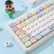 keycaps custom cherry mx keycaps keycaps Crayon Shin-Chan Keycap MOA Height PBT Sublimation Keyboard