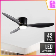SOVE Minimalist Ceiling Fan Light Tri Color Ceiling Fan 42 inch - YN-45