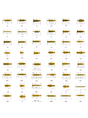 5pcs Pogo Pin Connector Pogopin Battery Spring Loaded Contact SMD Needle PCB 2 3 4 5 6 7 8 9 10 12 1