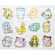 Pokemon Edible Rice Stickers Rice Paper Bento Stickers Edible Rice Stickers Edible Stickers