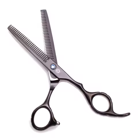 Hair Scissors Professional 5.5" 6" JP 440C Barber Scissors Double Side Teeth 10%-15% Thinning Rate H