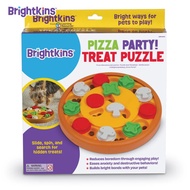 Brightkins Pizza Party Treat Puzzle ของเล่นฝึกทักษะ รูปแบบถาดพิซซ่า สำหรับสุนัข🐶
