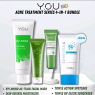 YOU Acne Paket Skincare Jerawat  4 in 1| Pejuang Jerawat Acne Treatmen