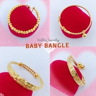[VJ]Bangle "Baby-Kids" 999.9 Gold Plated Bangles<BG25> [Gelang Tangan Baby-Budak]