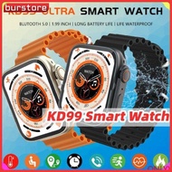 Original IWO KD99 Ultra Bluetooth Talking Smart Watch 1.99-inch Color Screen Assortedrf Men's And Women's Heart Rate Bluetooth Call Wireless Charging PK DT8