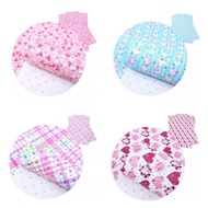 J75 ( 239)- Plaid/Heart Print Faux Leather Sheet (Slightly Thin)