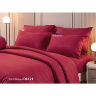 DL571 : Bed Sheet Size 3.5/5/6 Feet (Including Duvet) Embossed Emboss/Tulip Pattern Delight