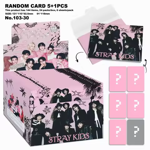 KPOP Stray Kids SKZOO Collection Card Star Random 5+1 Surprise Lottery Gift Box Photo LOMO Kamin Alb