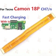 Charging board flex for Tecno Camon 18 P 18P Main board Mainboard flex cable CH7n CH7