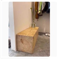 全城熱賣 - 實木傢具 日式梳化 電視櫃 戶外長凳 换鞋凳 【250x30x40cm】原木色#H099032913