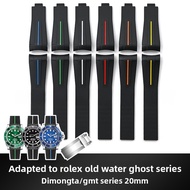 Compatible with Rolex Oyster Perpetual Daytona Submariner GMT-Master Liquid Silicone Watch Band 20mm