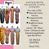 Kaftan Batik/ Baju Kelawar Batik Design Abstrak/ Belang-belang Jalur (Batik Lukis) Part 7