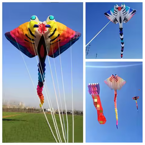 Large devil fish kite for adults Ray fish kite flying folding kite inflatable toys wind kites profes