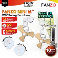 DEKA MS16DC MS160 MDC168 Wall Fan |ECO888 18" | FIERO TINY Remote Control Ceiling Fan |FANZÓ MINI/MI