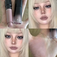 High-end cool nude color series! Hyntoor lip gloss and lip mud light purple lipstick