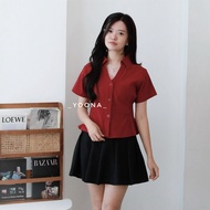 KEMEJA Yoona - Ailee Top Women's Short Sleeve Shirt Top