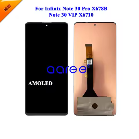 AMOLED LCD Screen Original For Infinix Note 30 Pro X678B LCD For Infinix Note 30 VIP X6710 LCD Scree