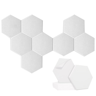 8 Pack Self-Adhesive Hexagonal Acoustic PanelSound Absorbing Panel for Studios/Recording Studios/Off
