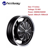 17 Inch 72V96V3000W5000W Electric Motor High Speed Hub Motor 100Km/H Scooter UTV Gearless Motor Scoo