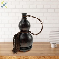 Gourd Water Bottle Leakproof Gourd Beverage Container Water Bottle with Lid and Tassel Rope Portable