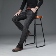 Jeans Men Men's Flared Jeans Boot Cut Leg Flared Jeans High Waist Loose Flared Denim Jeans