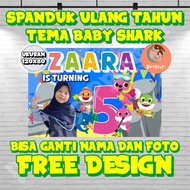 Baby SHARK Theme Birthday/Birthday Banner