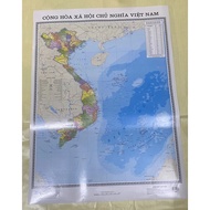 Bản đồ Việt Nam - 34 tỉnh thành ( Ép bóng đẹp - Size A0 )