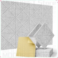 Polyester Fiber Acoustic Panel Custom with Adhesive Backing Square X-shaped Acoustic Decorative Stud