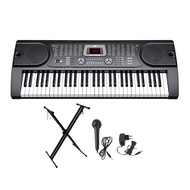 MK 2089 คีย์บอร์ด 61 คีย์ รุ่น MK-2089 ใส่ถ่านเล่นได้ + ฟรี อแดปเตอร์ ที่วางโน้ต ไมค์ คู่มือ (61 Key