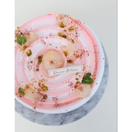 [SIGNATURE] Lychee Rose with Roasted Pistachio Cake (Place order 3 days in advance)