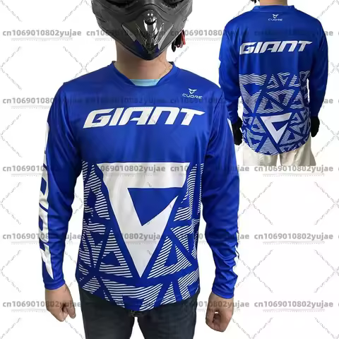 giant mtb jersey men's motocross downhill jersey BMX enduro quick-drying T-shirt mountain bike long-