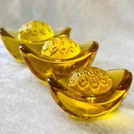 水晶玻璃 招財 金元寶