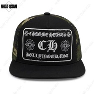 Excellent Chrome Hearts khaki mesh snapback baseball cap - Nhat Quan Asia nhatquanasia