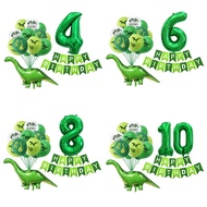 Dinosaur series theme latex balloon Dinosaur aluminum foil balloon set birthday party balloon decora