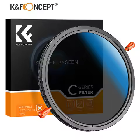 K&F Concept Nano-C Variable ND2-32&CPL 2In 1 Filter (1-5 Stops) 49mm 52mm 58mm 67mm 72mm 77mm 82mm N