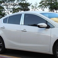 For KIA K3 Forte Cerato 2012-2024 Stainless Car Door Upper Window Pillar Frame Cover Middle Column G