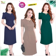 Trendy Slim Buttoned Straight Dress DL670 DL744 DL850