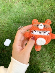 手工原創浣熊耳機套鉤織耳機套蘋果無線耳機AirPods Pro