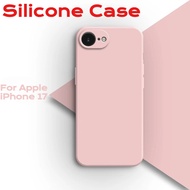 For Apple iPhone 17e 17 Air Pro Max Case Liquid Soft Silicone Silky Touch Phone Back Cover For iPhon