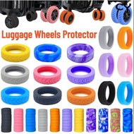4/8PCS luggage wheel replacement rubber Trunk Wheels Protection Cover Silent Luggage Wheel Rubber Sleeve Travel Box