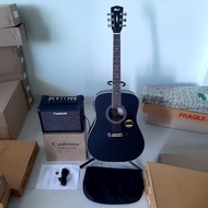 Cort Ad810 Op Acoustic Electric Guitar Plus Bag, Ampli and Jack Cable New Original and Trusted