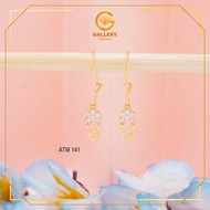 GENUINE GOLD EARRINGS 300 GRADE 6K AND 375/ 8K ATM CODE 141 CEMITI MODEL EARRINGS
