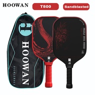 POWKIDDY T800 Carbon Fiber Pickleball Paddle 16mm Textured Surface Pickleball Racket Thermoformed Pi